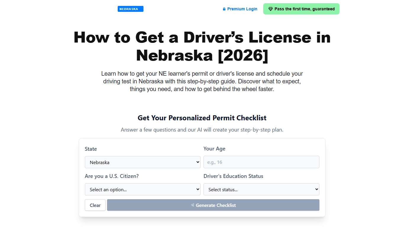 How to Get a Driver's License in Nebraska [2026]